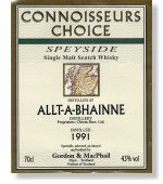 Allt-a-Bhainne 1991 Connoisseurs Choice - Label Image  Courtesy of Gordon & MacPhail