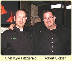 Chef Kyle Fitzgerald and  Robert Sickler, Master of Whiskey